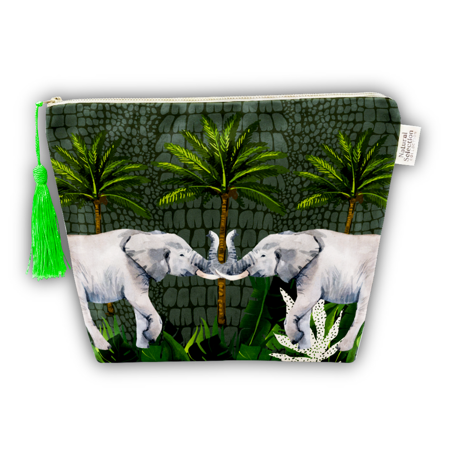 Oasis Elephant Velvet Makeup Bag