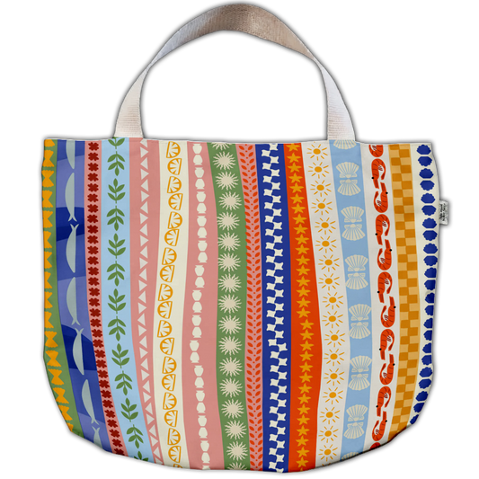 Ocean Stripe Beach Bag