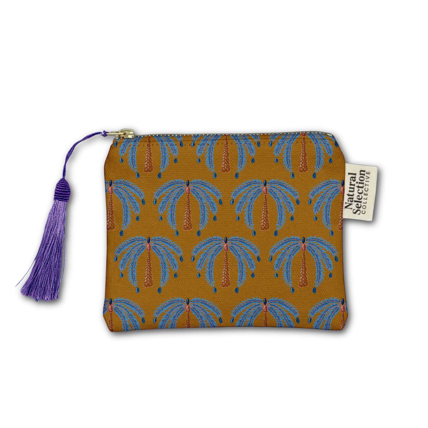 Ochre Palms Makeup Bag