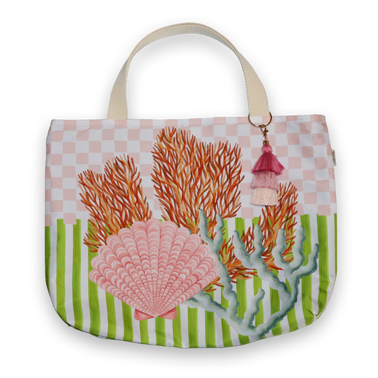 Pacific Coral Beach Bag