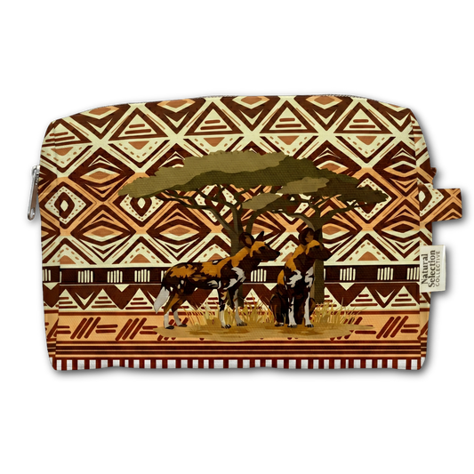 Painted Wolves Toiletry Bag