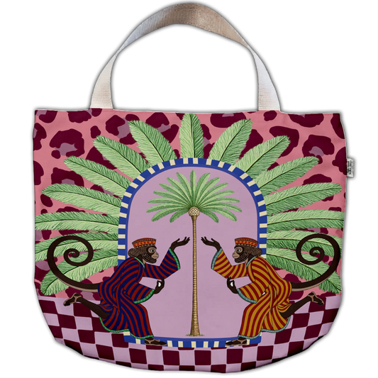 Palm Monkeys Beach Bag