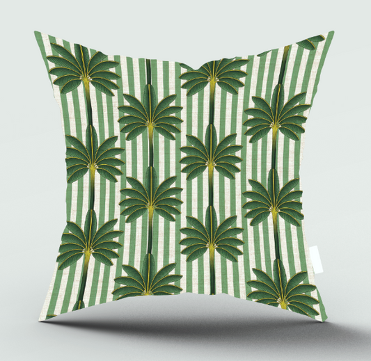 Palm Vista Green Scatter Cover - Natural Selection