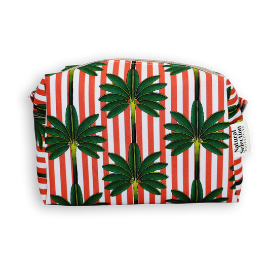 Palm Vista Red Mini Box Bag