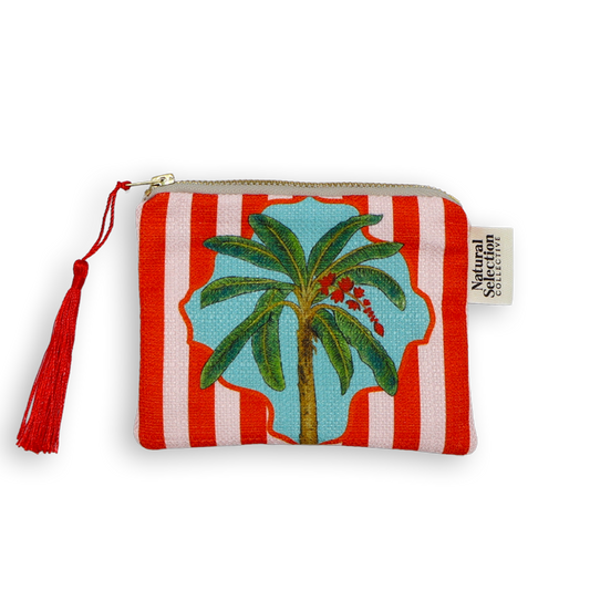 Poolside Palm Makeup Bag
