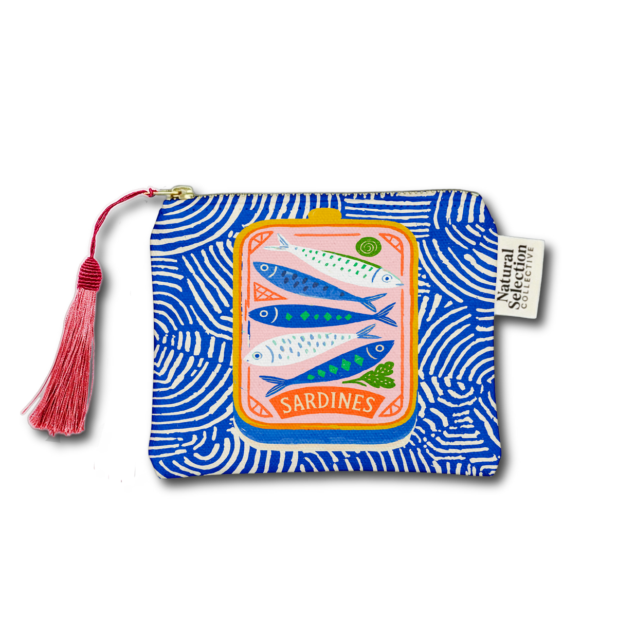 Porto Sardines makeup bag