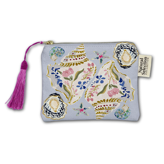 Sumatra Shells Sage Makeup Bag