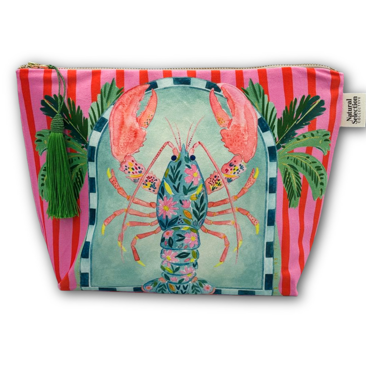 Rhode Island Velvet Makeup Bag