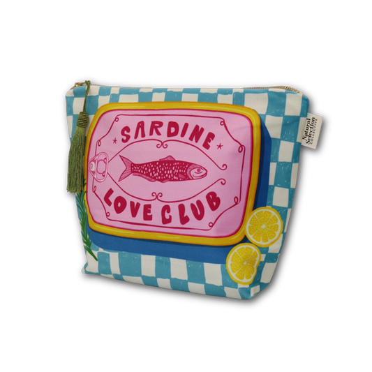 Sintra Sardines Velvet Makeup Bag