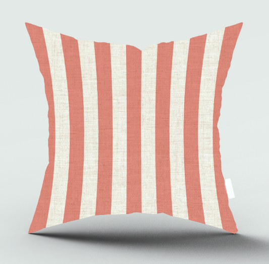 Splendida Stripes Pink Scatter Cover - Natural Selection
