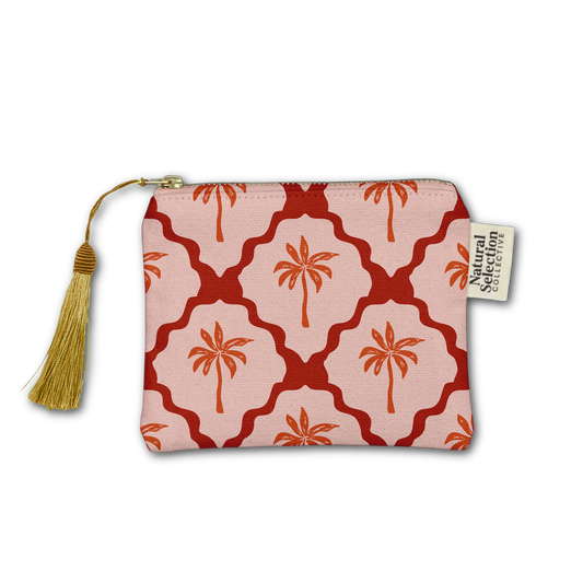Tangier Palms Makeup Bag