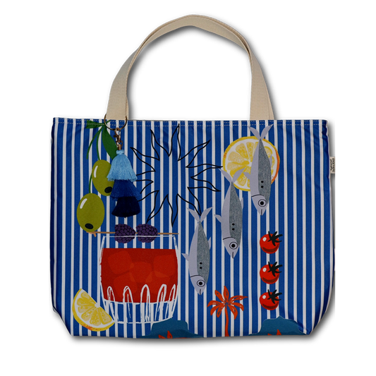 Tropea Stripe Beach Bag