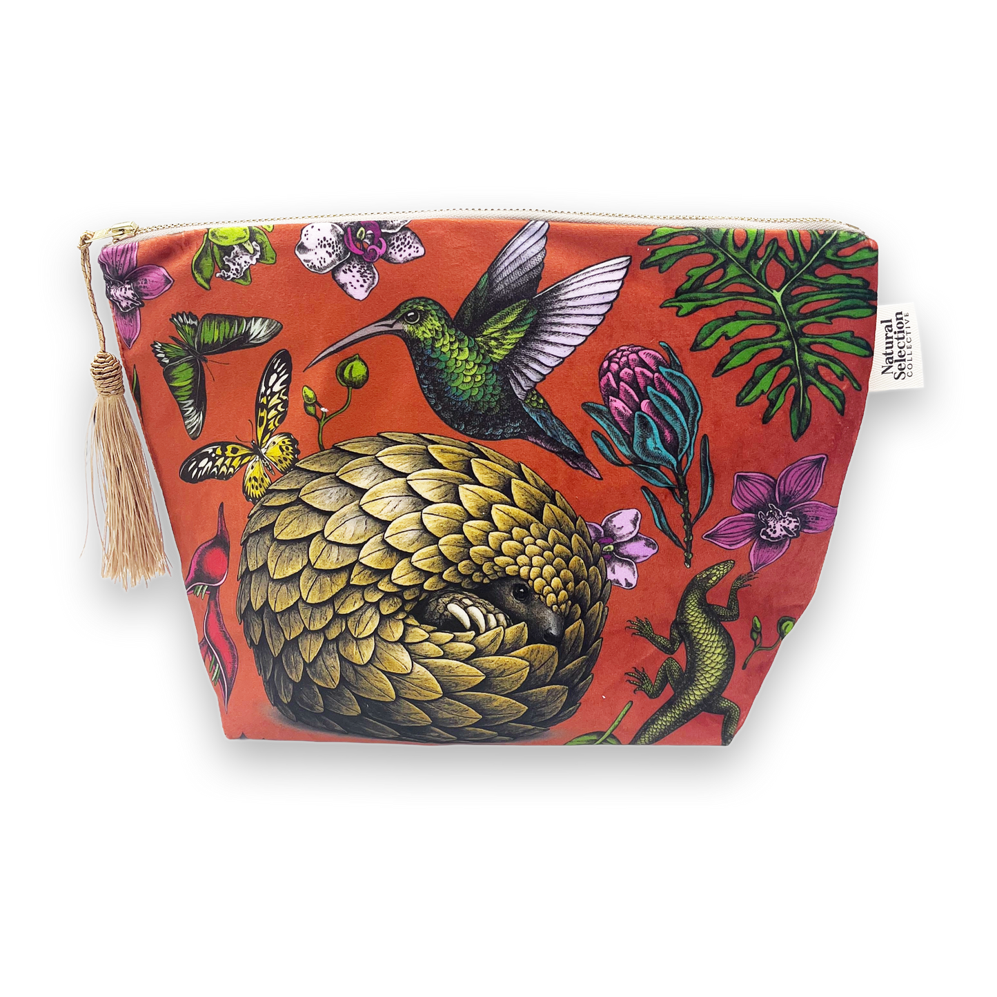 Folklore Pangolin Velvet Makeup Bag