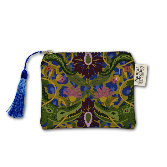 Green Park Crocodile Makeup Bag