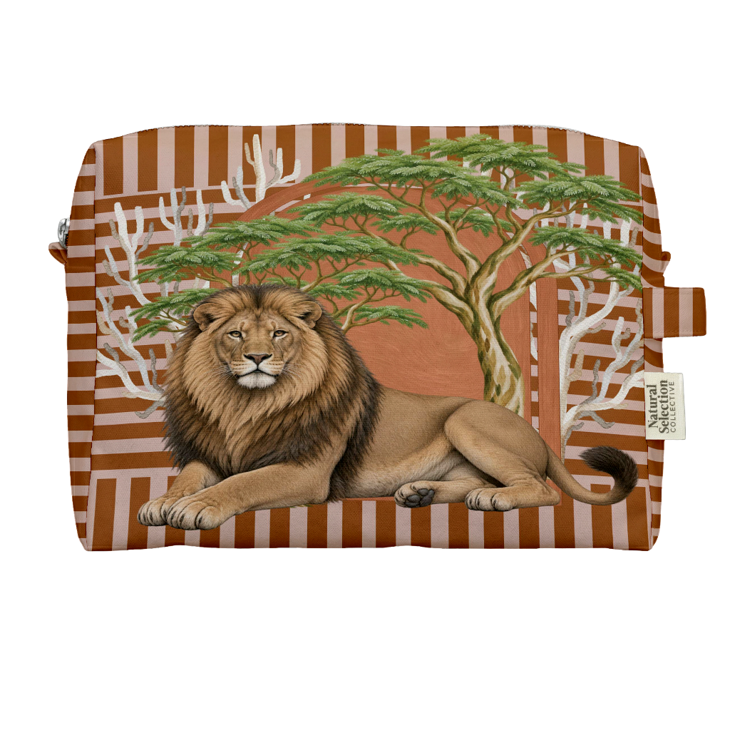 Lion Fever Tree Toiletry Bag