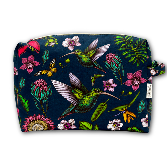 Midnight Hummingbird Toiletry Bag