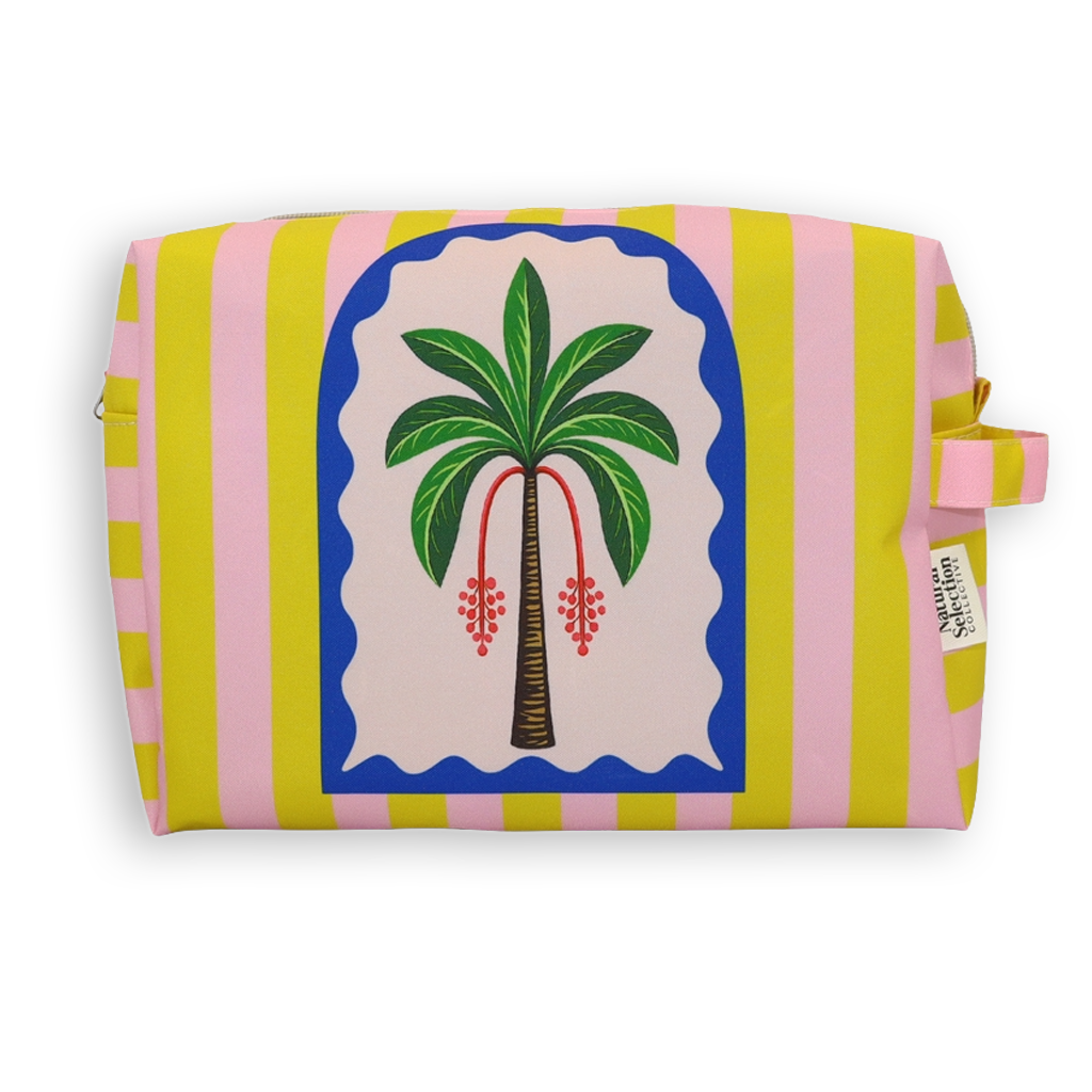 Mirage Palm Yellow Toiletry Bag