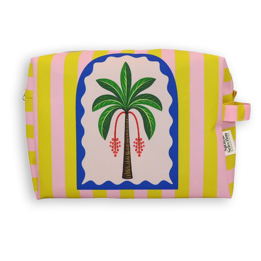 Mirage Palm Yellow Toiletry Bag