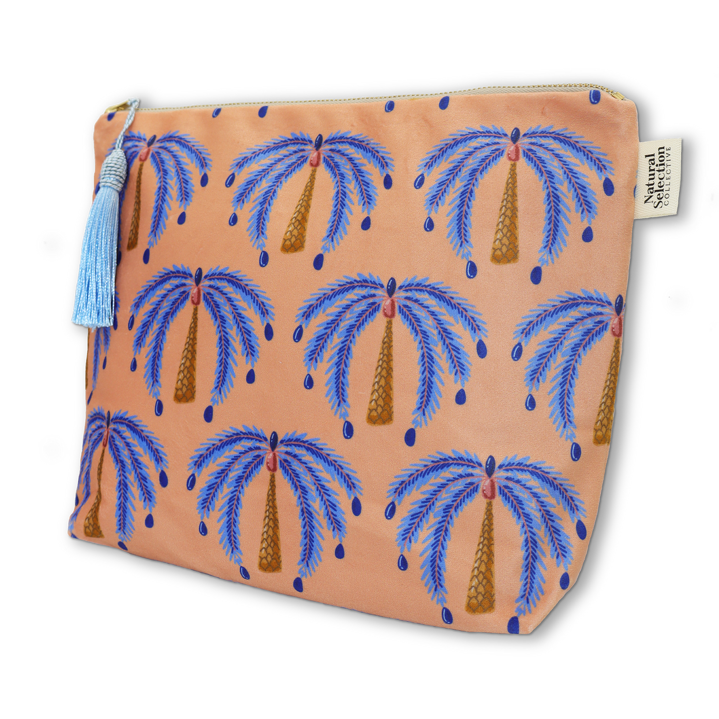 Mud Palms Velvet Makeup Bag