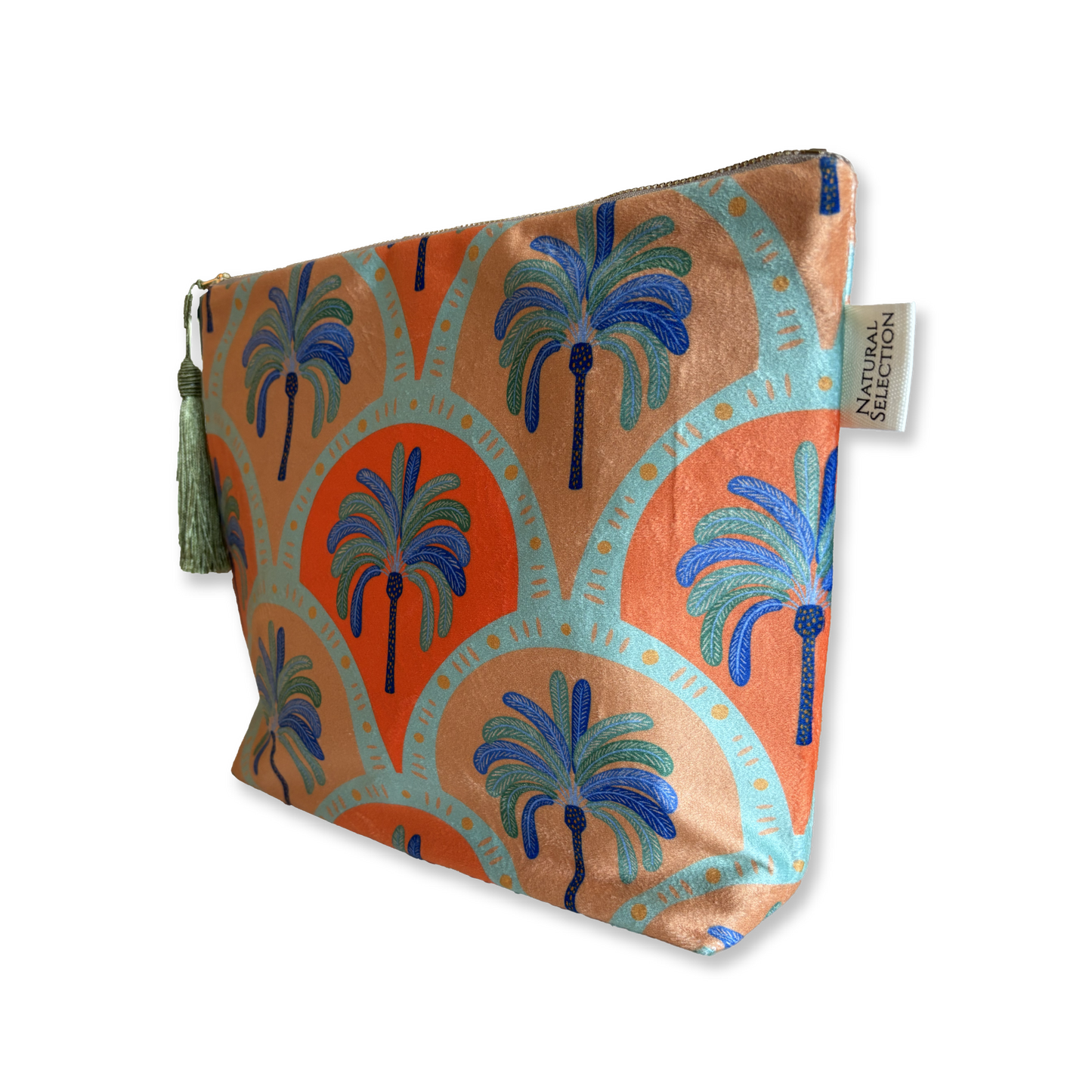 Palma Sunset Velvet Makeup Bag