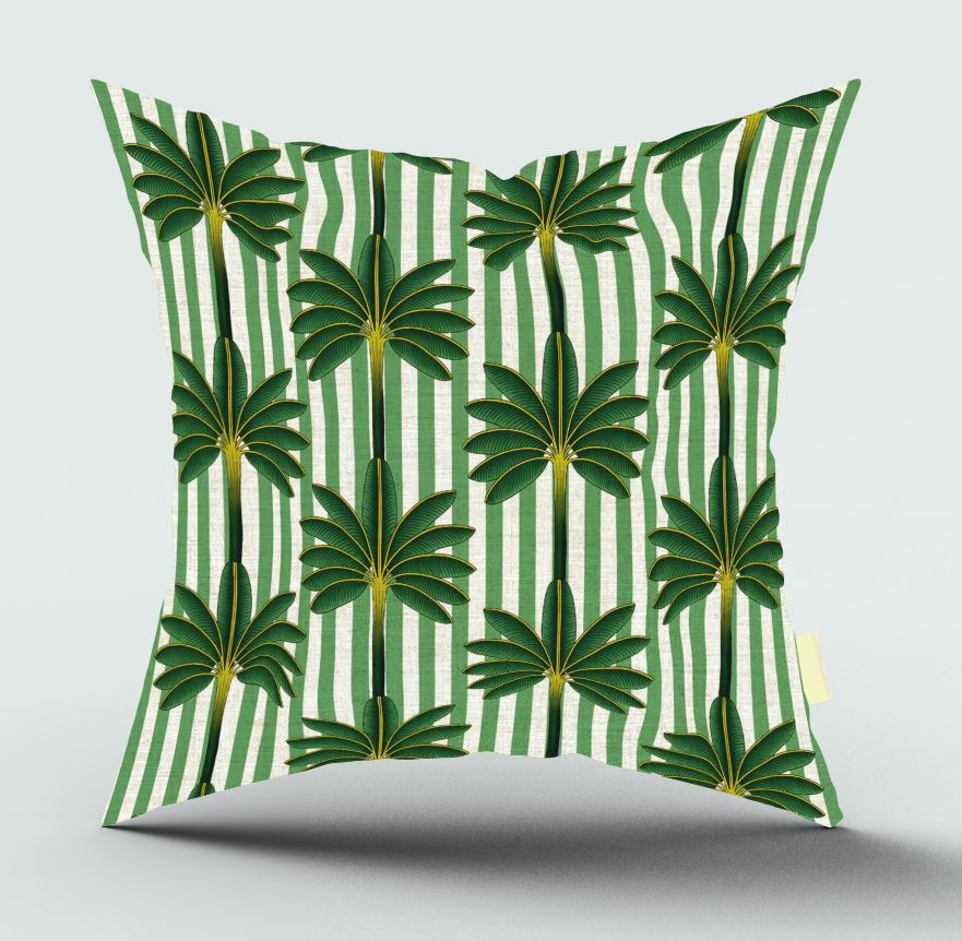 Palm Vista Green Scatter Cover