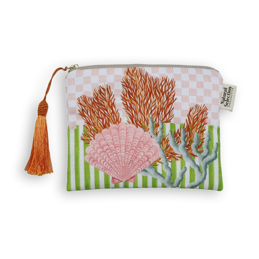 Pacific Coral Makeup Bag