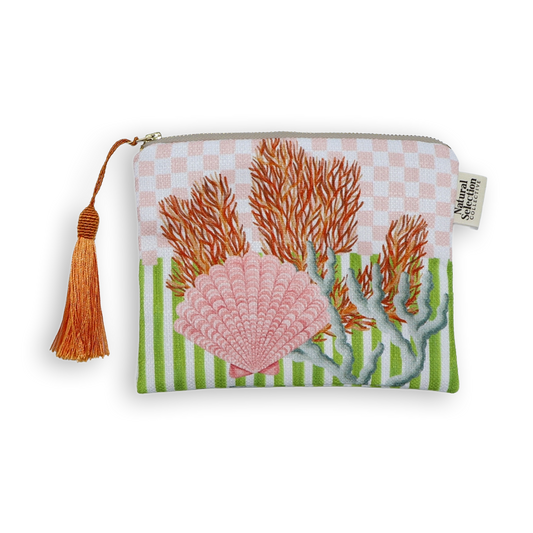 Pacific Coral Makeup Bag