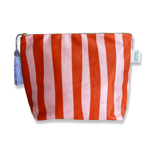 Sicily Beach Club Velvet Makeup Bag
