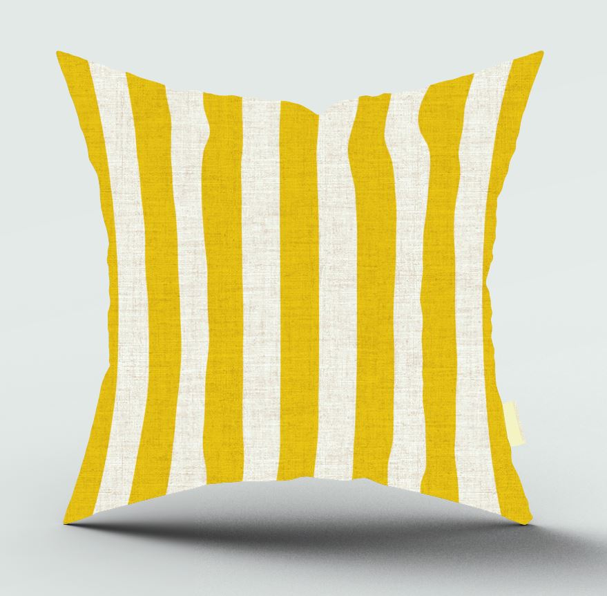 Splendida Stripes Yellow Scatter Cover